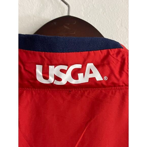 Ralph Lauren RLX Windbreaker Jacket XL Red US Open 2012 Logo Volunteer Mens - Picture 14 of 15